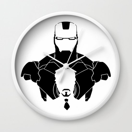 Iron Man Shadow Wall Clock By Offbeatzombie Society6