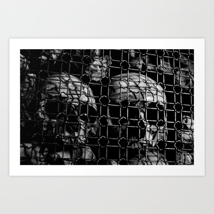 skull cage Art Print