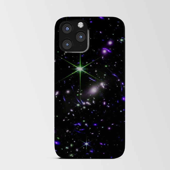 Galaxies of the Universe indigo blue green iPhone Card Case
