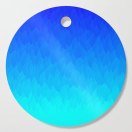 Electric Blue Ombre flames / Light Blue to Dark Blue Cutting Board