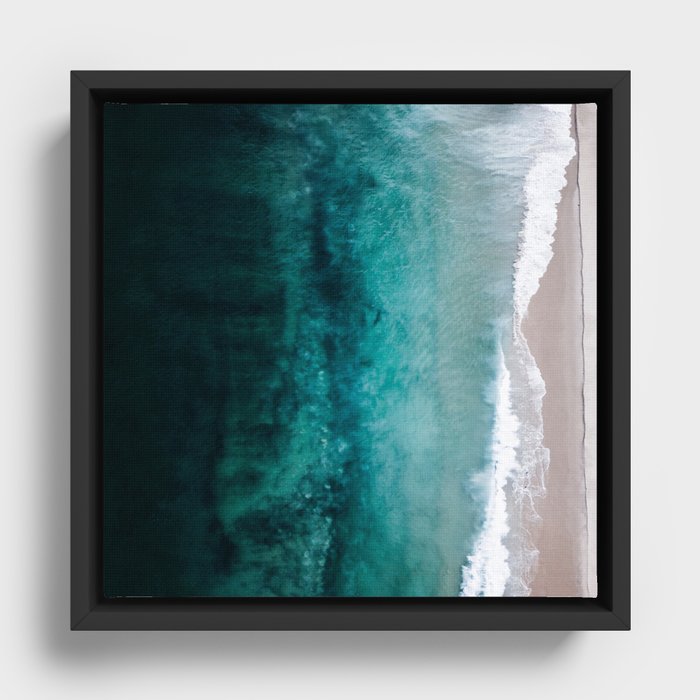 Deep Seaside Framed Canvas