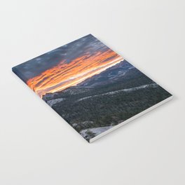 Firey Yosemite Sunrise Notebook