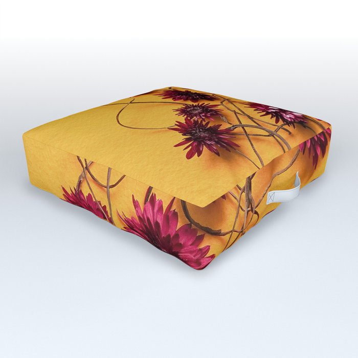 531 Flower Marks of Life Outdoor Floor Cushion