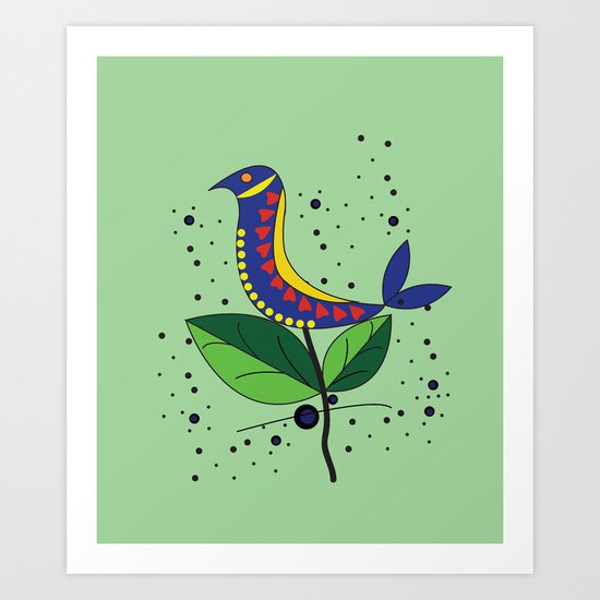 color bird Art Print