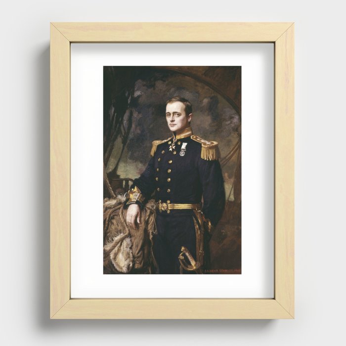 Robert Falcon Scott Portrait - Daniel Wehrschmidt 1905 Recessed Framed Print