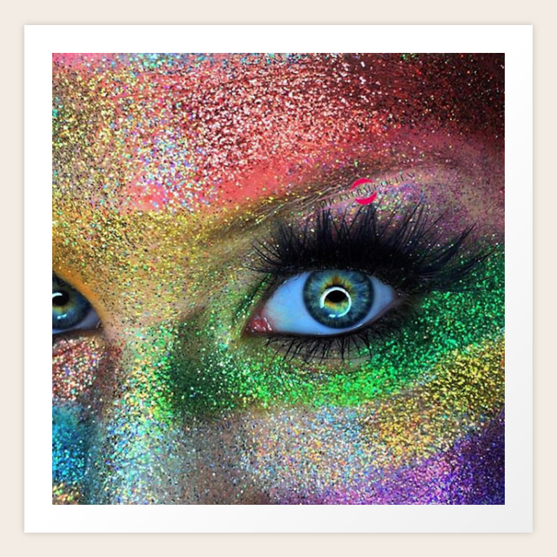 Love Is Love Lgbtq Rainbow Makeup By Lillee Jean Art Print By Lilleejean Society6