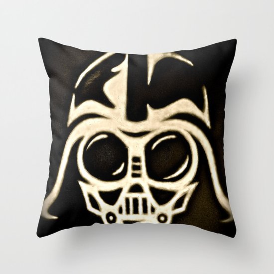 Baby Vader Throw Pillow