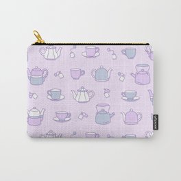 Tea Party Carry-All Pouch | Teaparty, Princess, Tea, Party, Digital, Fancy, Doodle, Teapot, Gift, Pattern 