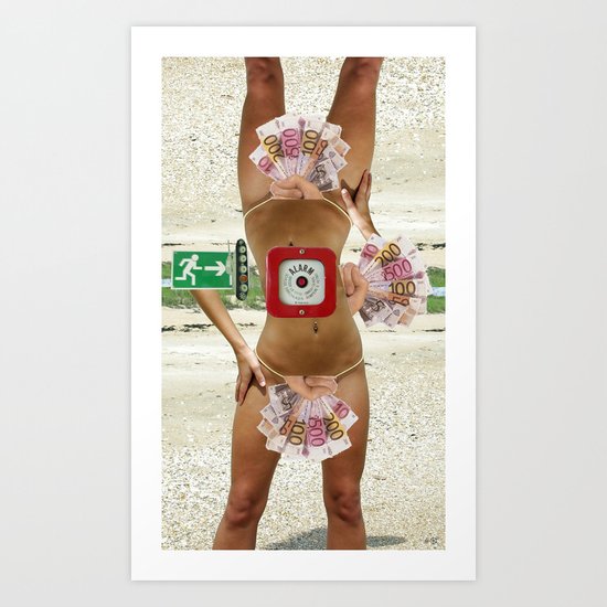 Somewhere between heaven and hell Art Print