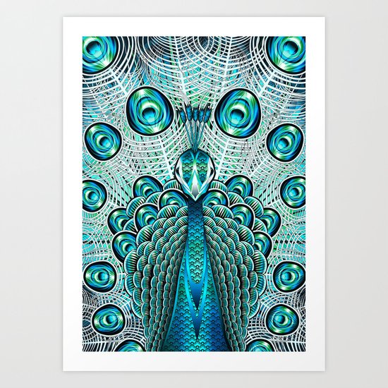 A Peacock Art Print