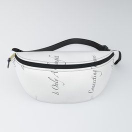 Love Is Only A Thought Connecting Two Lovers A Million Miles Apart Fanny Pack