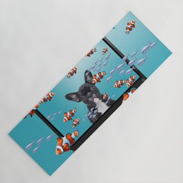 French Bulldog - Computer Screen Clownfishes Yoga Mat