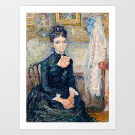 Van Gogh, Portrait of Léonie Rose Charbuy-Davy, 1887 Art Print