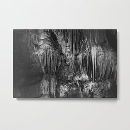 Prometheus Cave Metal Print | Reflection, Dungeon, Dark, Geology, Blackandwhite, Photo, Spikes, Spooky, Earth, Stalagmite 