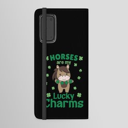 Horses Are My Lucky Charms St Patrick's Day Android Wallet Case