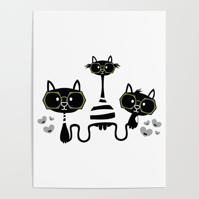 A Cat Love Triangle Poster