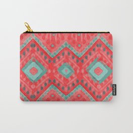 itzel - watermelon + teal Carry-All Pouch