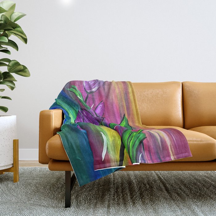 Flowers Throw Blanket