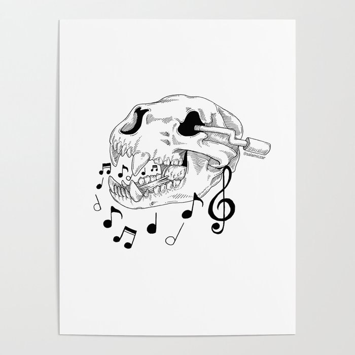 Bearly a Music Box Poster