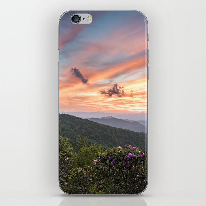 Blue Ridge Mountains - Cotton Candy Sunset iPhone Skin