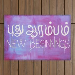 New Beginnings | Tamil & English Outdoor Rug