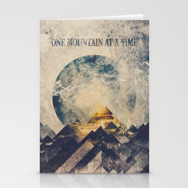One mountain at a time Stationery Cards
