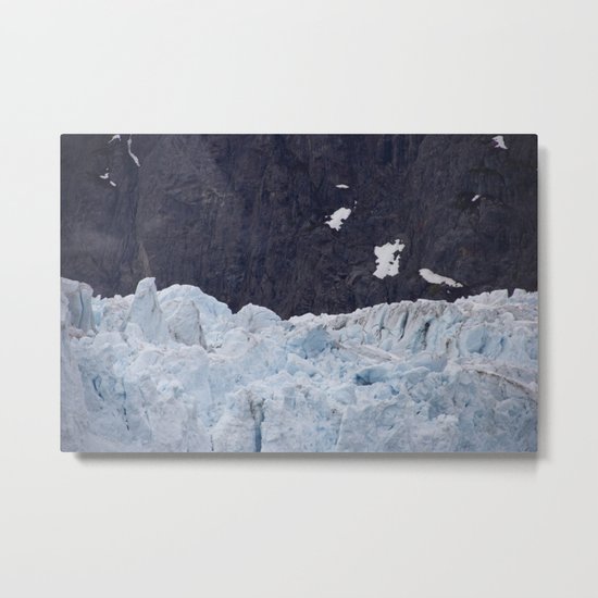 Glacier: Blue Ice Metal Print