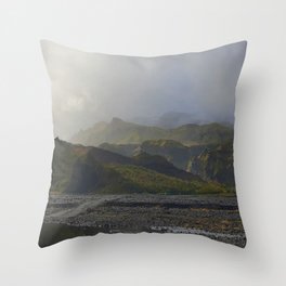 The end of the Laugavegur Trail, Iceland Throw Pillow
