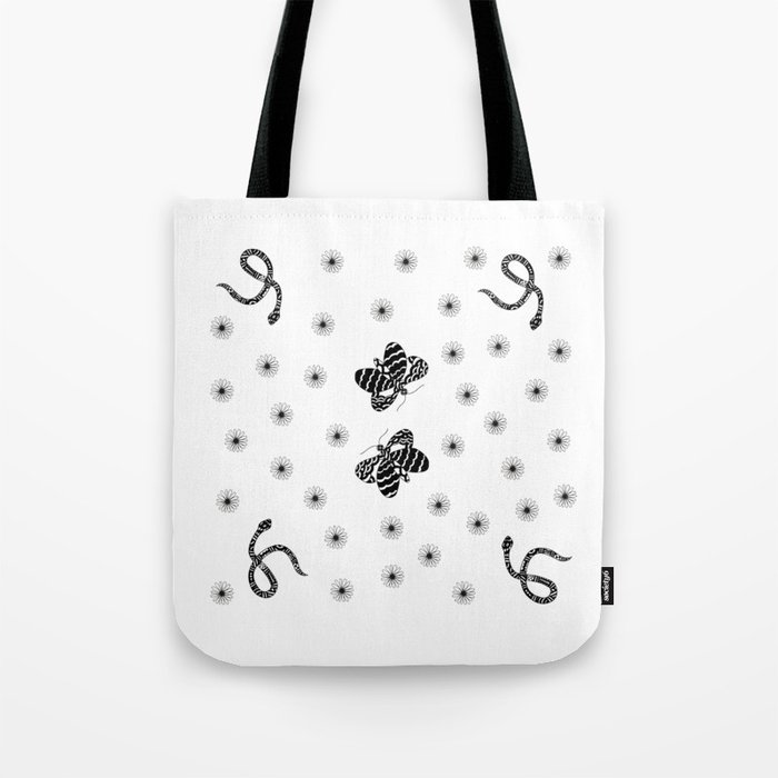 snakes and butterflyes Tote Bag