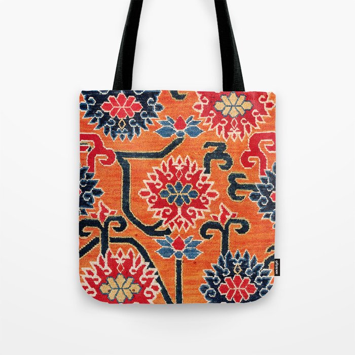 Shigatse South Tibetan Jabuye Rug Print Tote Bag