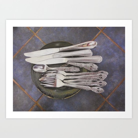 SHADES OF GREY Art Print
