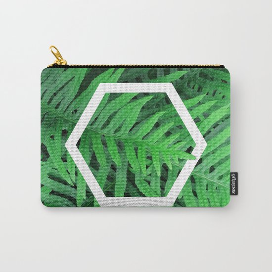 Exagon into the ferns Carry-All Pouch