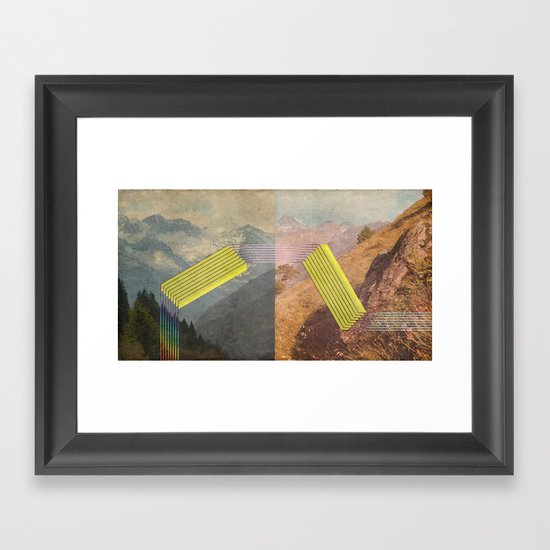 RAIN BOW MOUNTAINS Framed Art Print