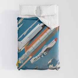 100 Years of Aviation Duvet Cover