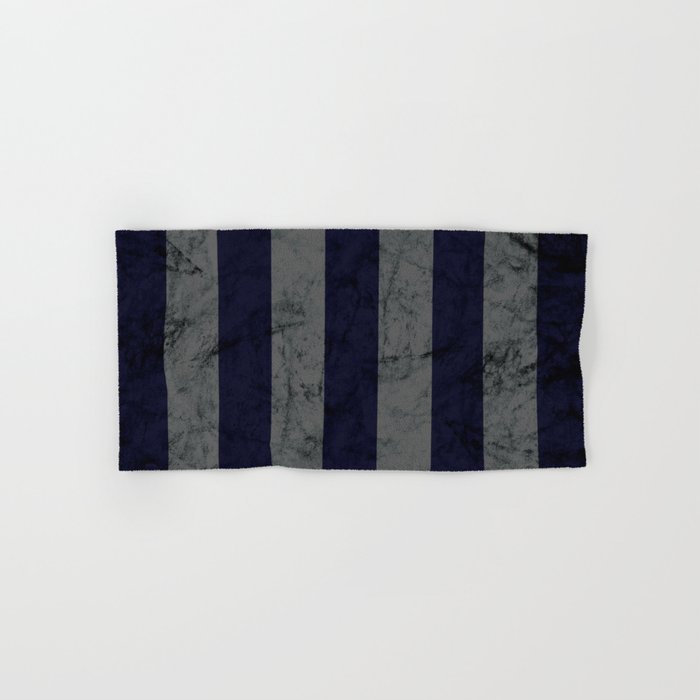 Dark Silver and Blue House Colors Hand & Bath Towel