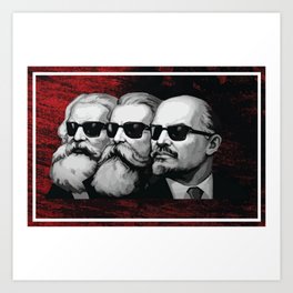 Marx – Engels – Lenin / Маркс - Энгельс - Ленин Art Print