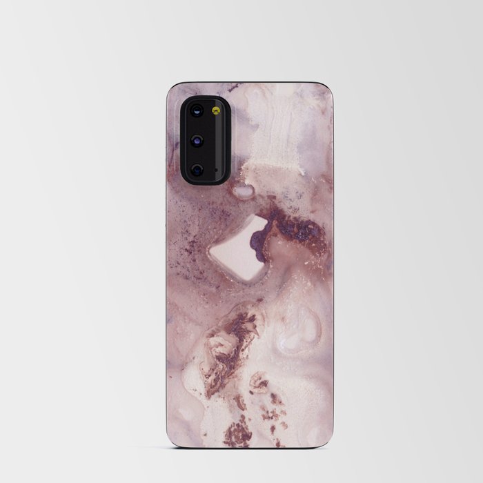 Plum Blush Ink Marble Glam #1 #wall #decor #art #society6 Android Card Case