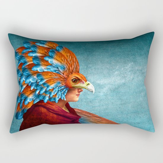 Free-Spirited Rectangular Pillow