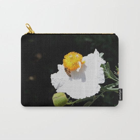 Matilija Poppy Carry-All Pouch