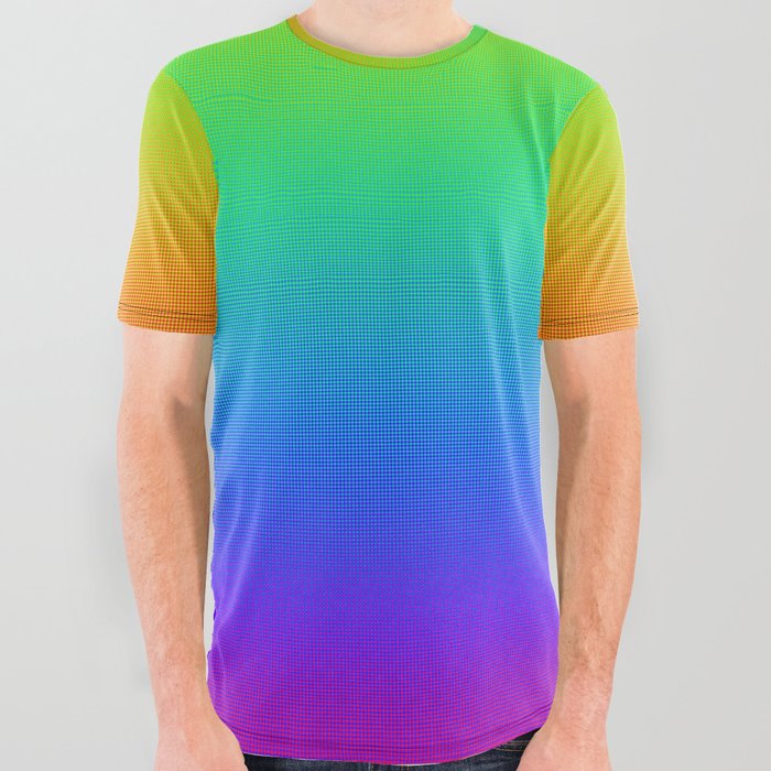 Rainbow All Over Graphic Tee
