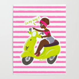 Poster Art Print Vespa GTS 300 in New Size DIN a2 