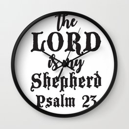 Psalm 23 Wall Clock