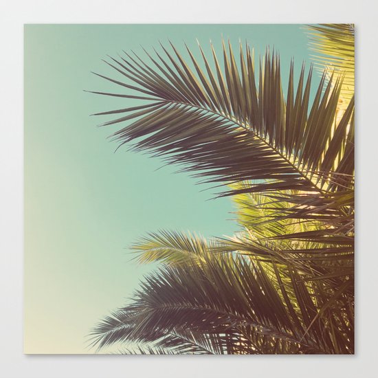 Autumn Palms Canvas Print