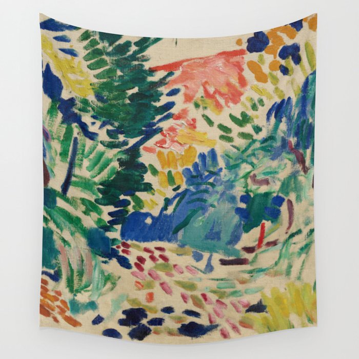 Landscape at Collioure - Henri Matisse - Exhibition Poster Wall Tapestry