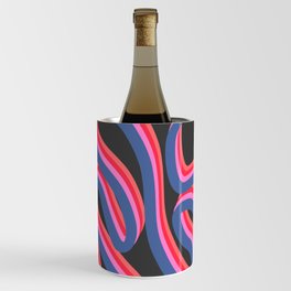 Retro Style Ribbon Swirl  Wine Chiller