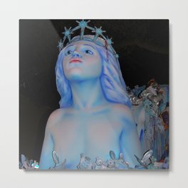 Maiden with a Crown of Stars Metal Print | Astronomy, Astronomer, Female, Color, Nightsky, Museofastronomy, Photo, Stargazer, Blue, Starcrown 