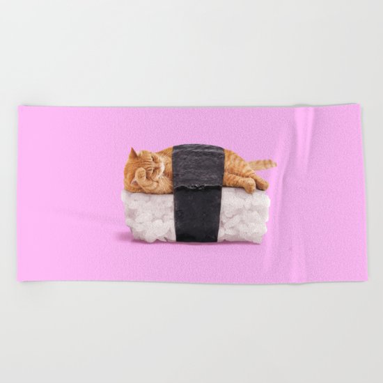 SUSHICAT Beach Towel