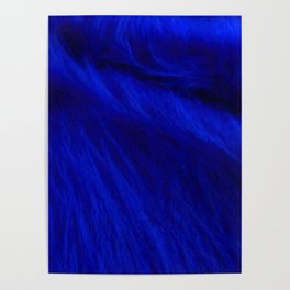 Zaffre Blue Texture Hue Poster