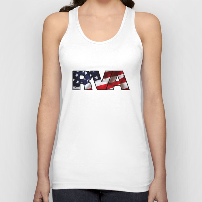 RVA American Flag Patriotic Richmond Virginia Lovers Tank Top