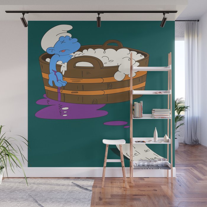 SUICIDAL SMURF  Wall Mural